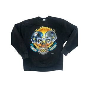 Vintage 90s Super Bowl XXX graphic sweatshirt NFL Cowboys Steelers size large